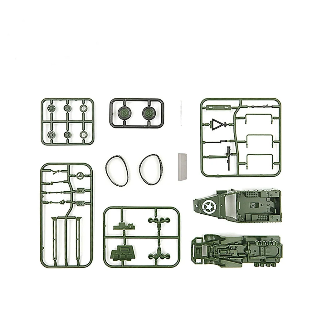 1:72 м3 полутрековый военный бронированный автомобиль модель сборки игрушечный