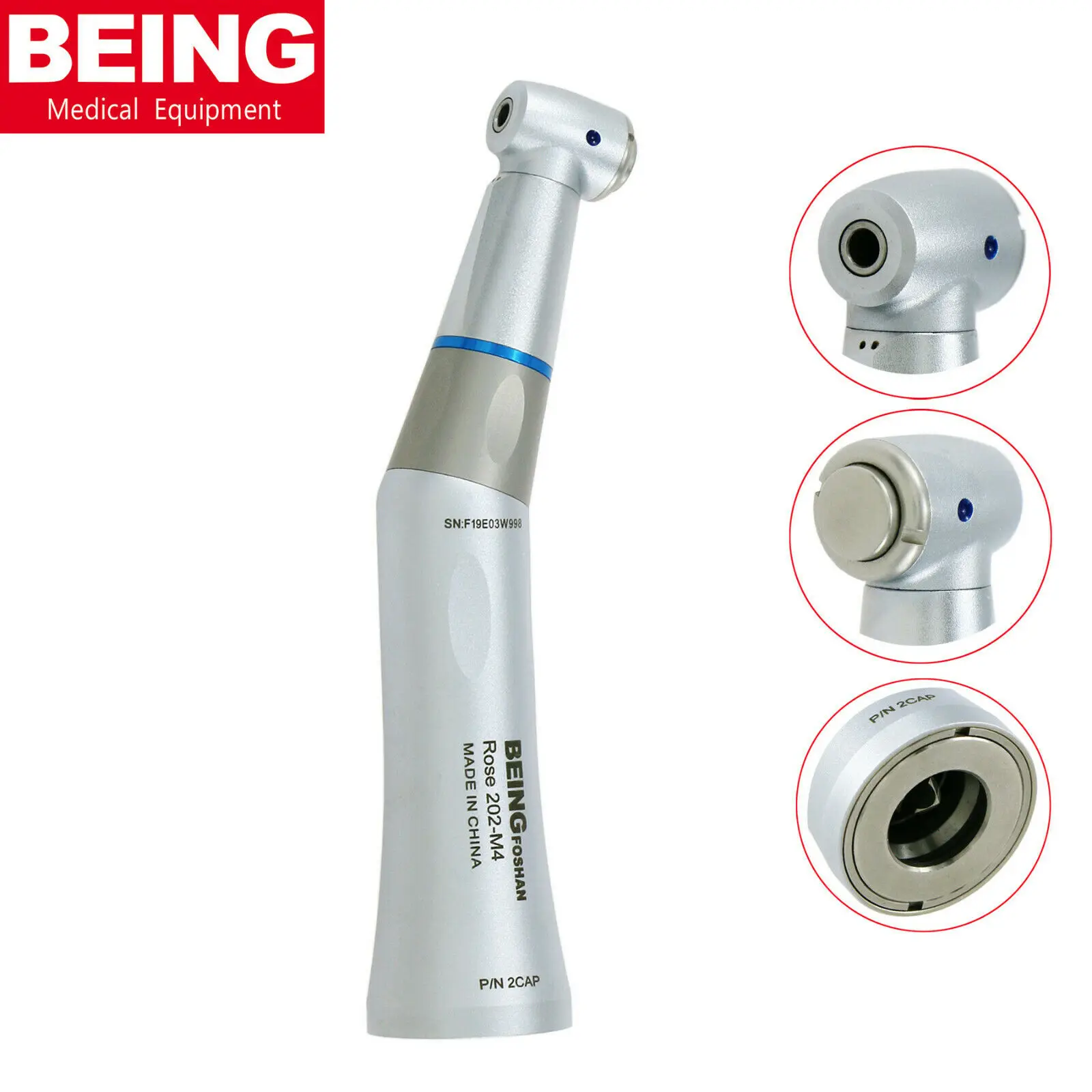 Being Dental Inner Water Spray E-Type Low Speed Contra Angle 202CAP