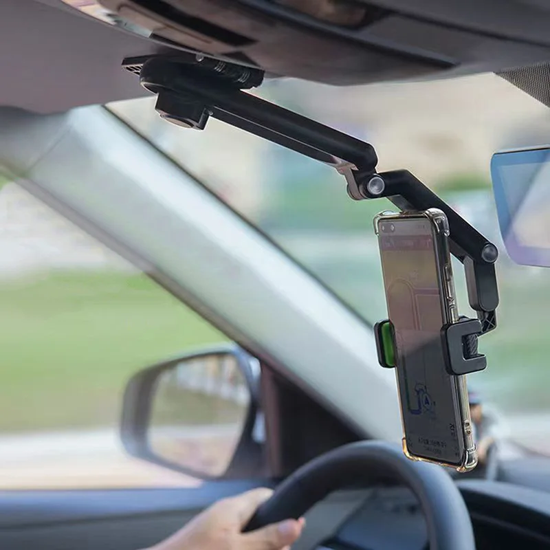 

Rotation Car Clip Sun Visor Cell Phone Holder Universal Phone Mount for Phone GPS Rearview Mirror Stand Car Mobile Clip