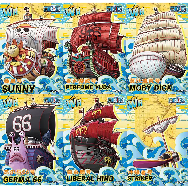 

Anime ONE PIECE Rare WR Sea Ship Foil Flash Card Thousand Sunny Collection Game Toy Solitaire Christmas Birthday Present