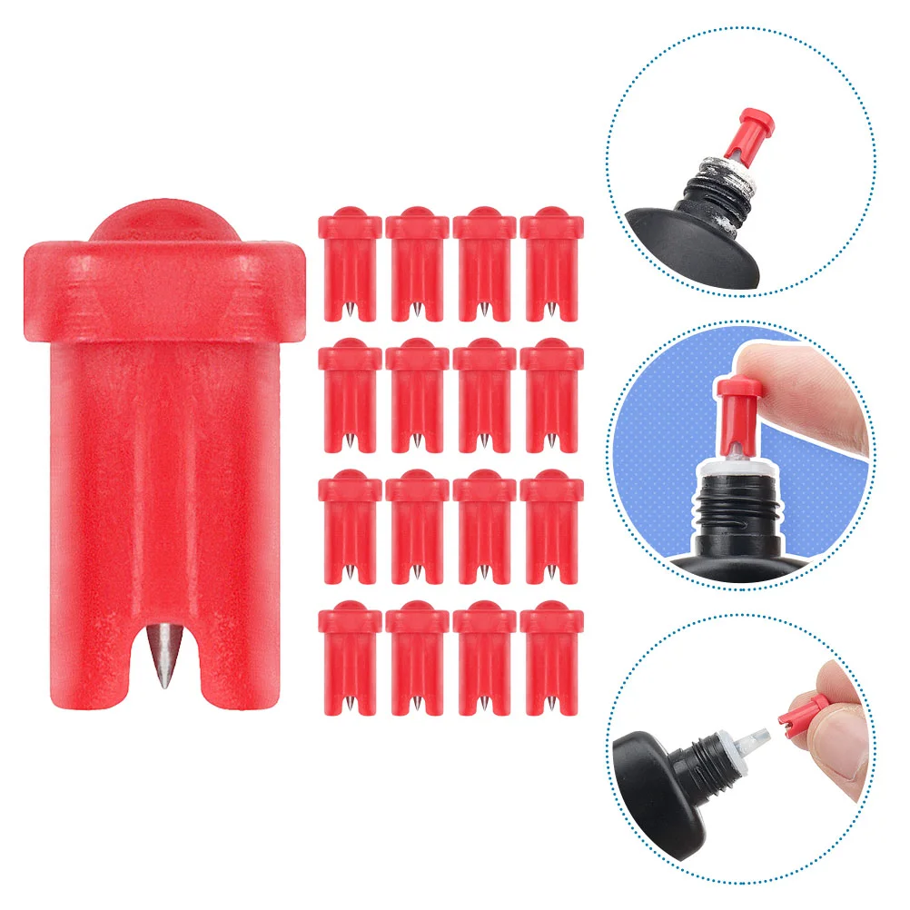 

Bottle Glue Eyelash Lash Pin Plug Caps Replacement Needle Nozzle Tips Tip Needles Blocking Mouth Tools Extensions Supplies Anti