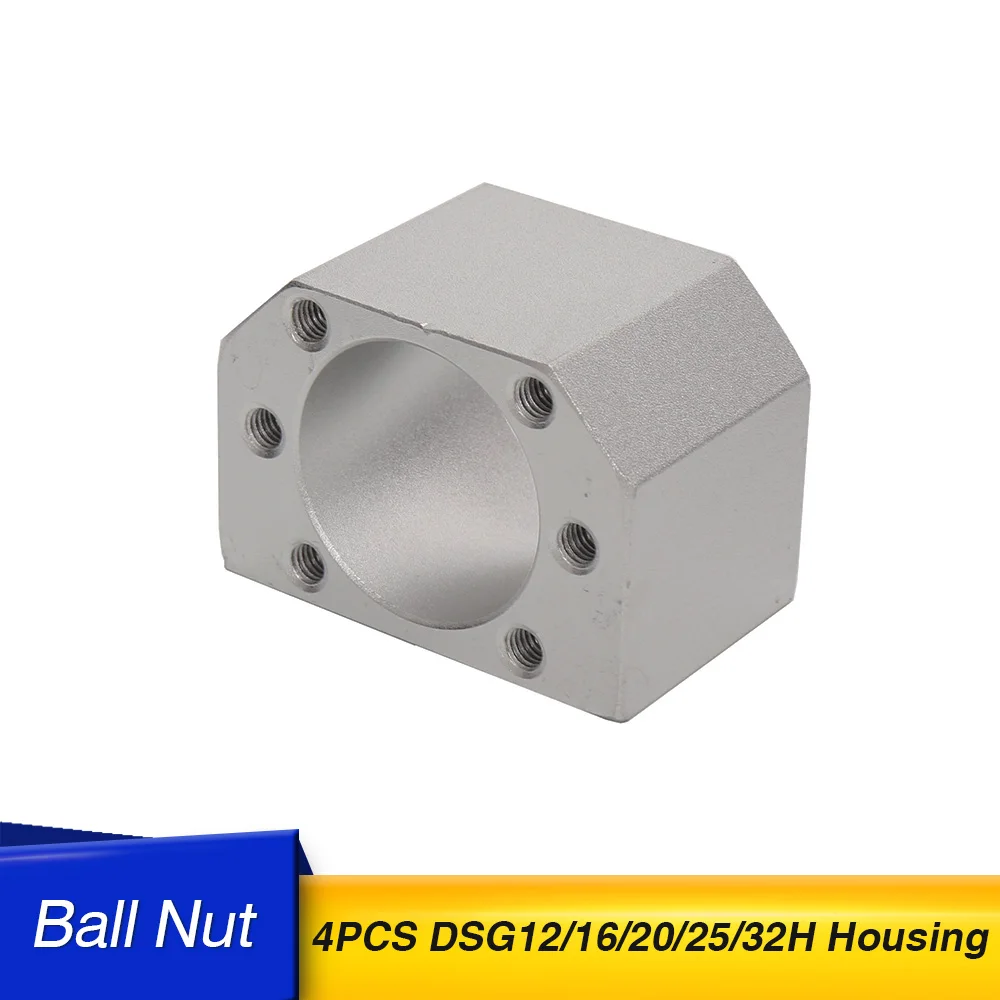 

Free shipping 4pcs ball nut housing for DSG16H ball screw SFU1204 SFU2005 CNC for 3d DSG12/16/20