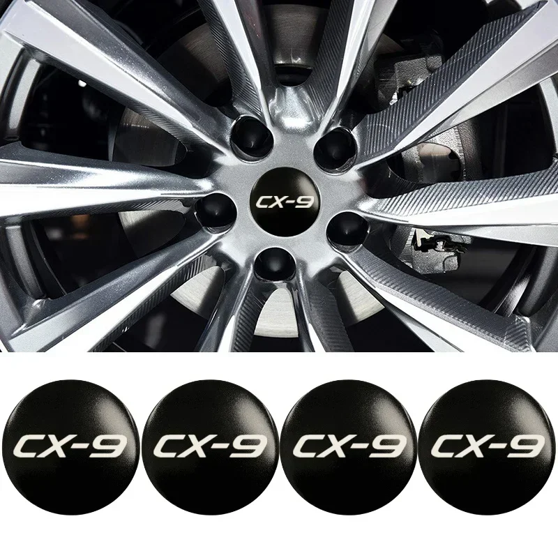 56/60/65 мм наклейки на центра колеса автомобиля колпаки ступиц для Mazda CX-9 CX3 CX5 CX8 Axela