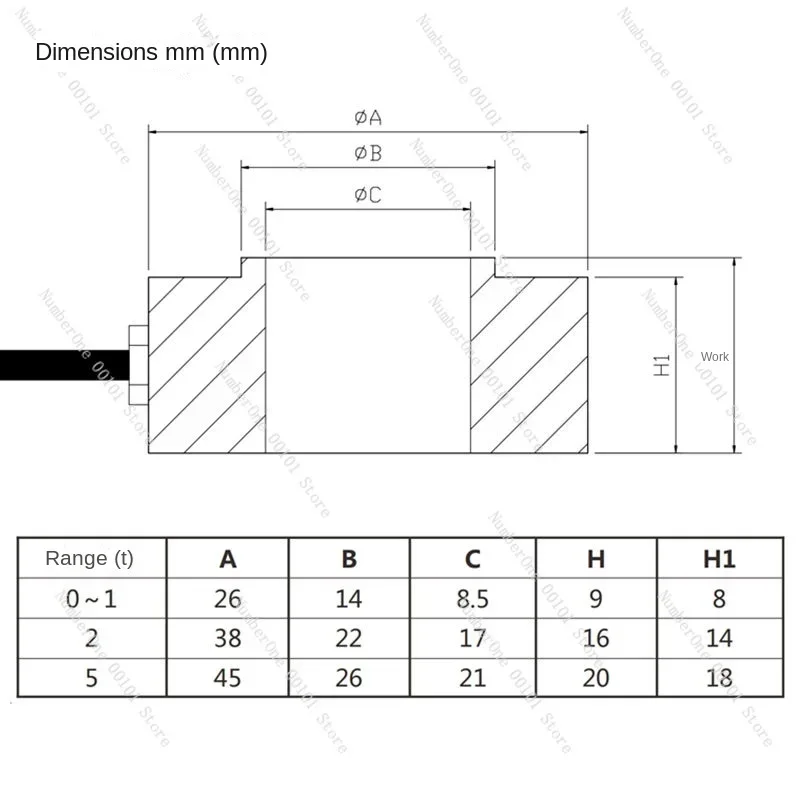 Болт датчика давления кольца Сила предварительной затяжки JHHM-4 Датчик силы