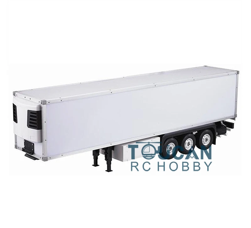 TOUCAN RC 1/14 3Axles Reefer Container Полуприцепный комплект Грузовик Трактор для Tamiyaya Пульт