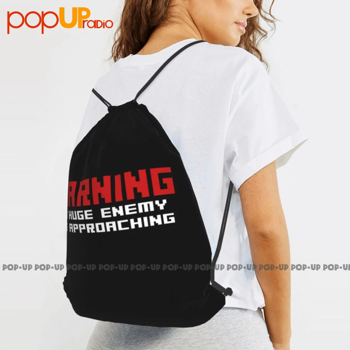 Ikaruga Дариус Donpachi Rtype-огромный враг приближается рюкзак на шнурке спортивная сумка