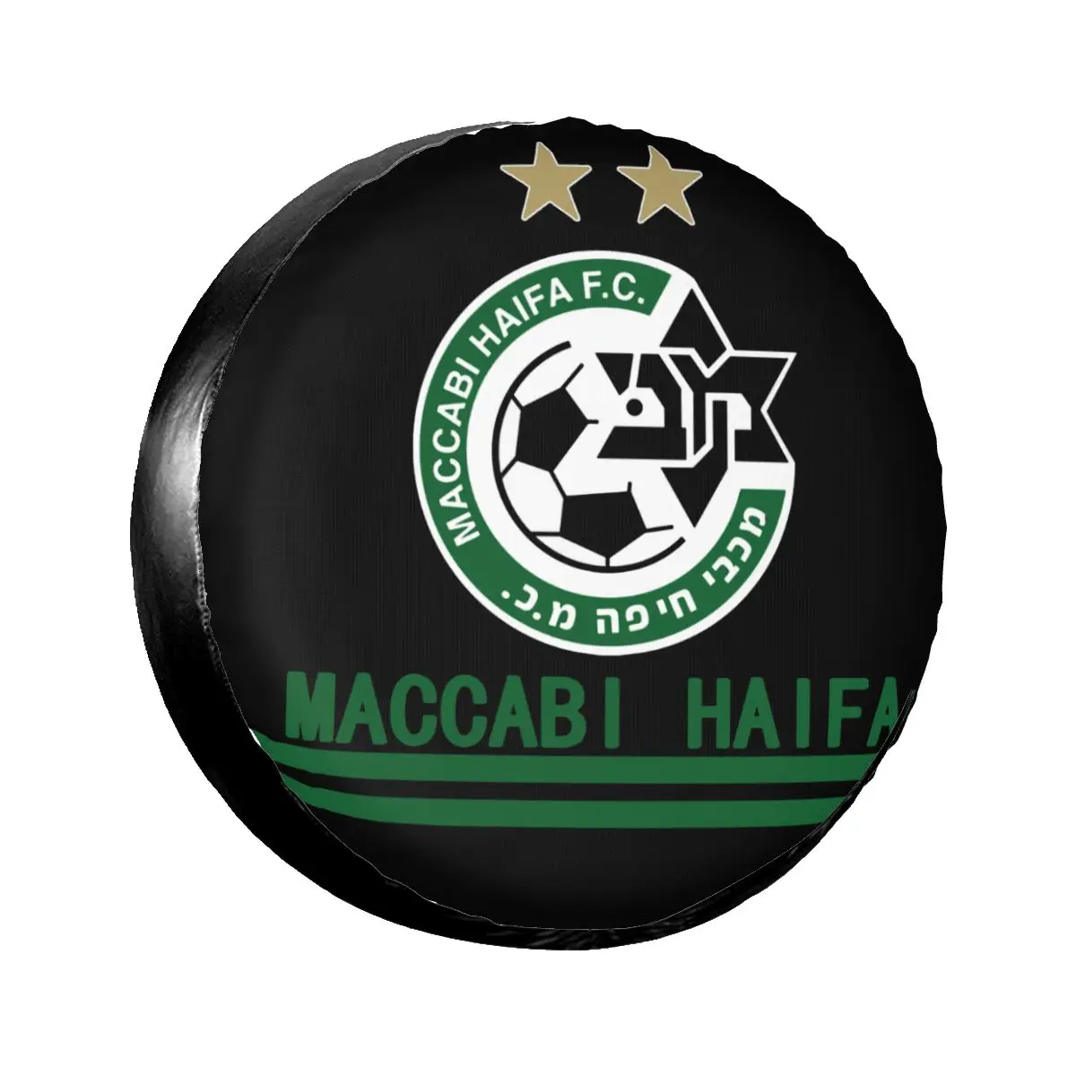 

Maccabi Haifa Spare Tire Cover Waterproof Tire Protectors Universal for Jeep, Trailer, RV, SUV, Truck Vehicle (14" 15" 16" 17")