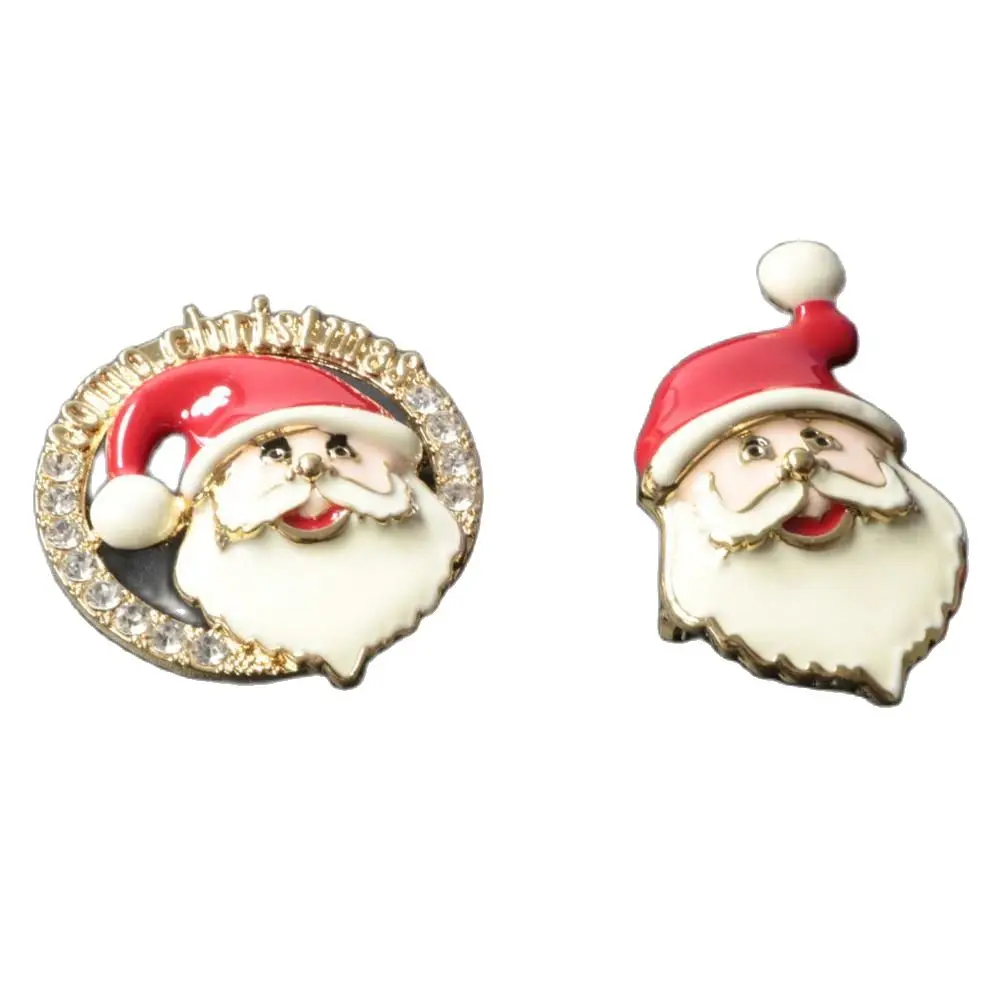 

Santa Claus Rhinestone Crystal Brooches Women Trendy Exquisite Pins Gift Sweater Dress Accessories Christmas Jewelry