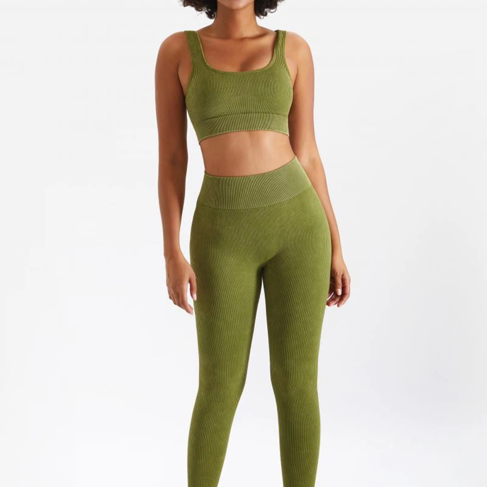 

Бесшовный комплект для йоги, тренировочная спортивная одежда, спортивный костюм, женский спортивный костюм, бесшовные леггинсы с высокой т...