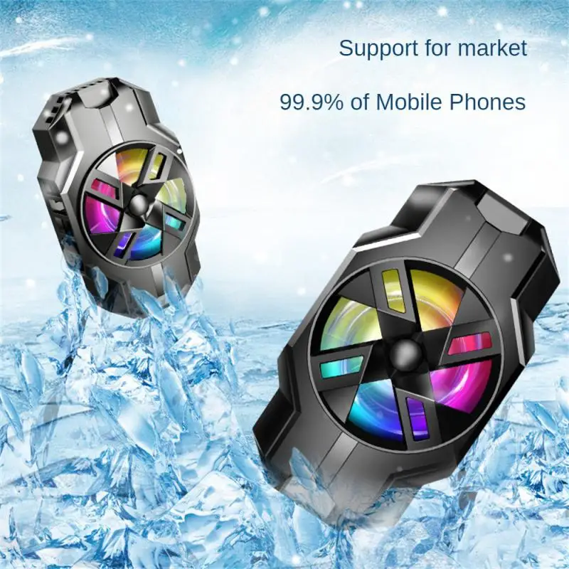 

Back Clip Fan Cell Phone Gaming Radiator High Power Fast Charge Cooling Mobile Phone Cooler Rechargeable Cooling Fan Radiator