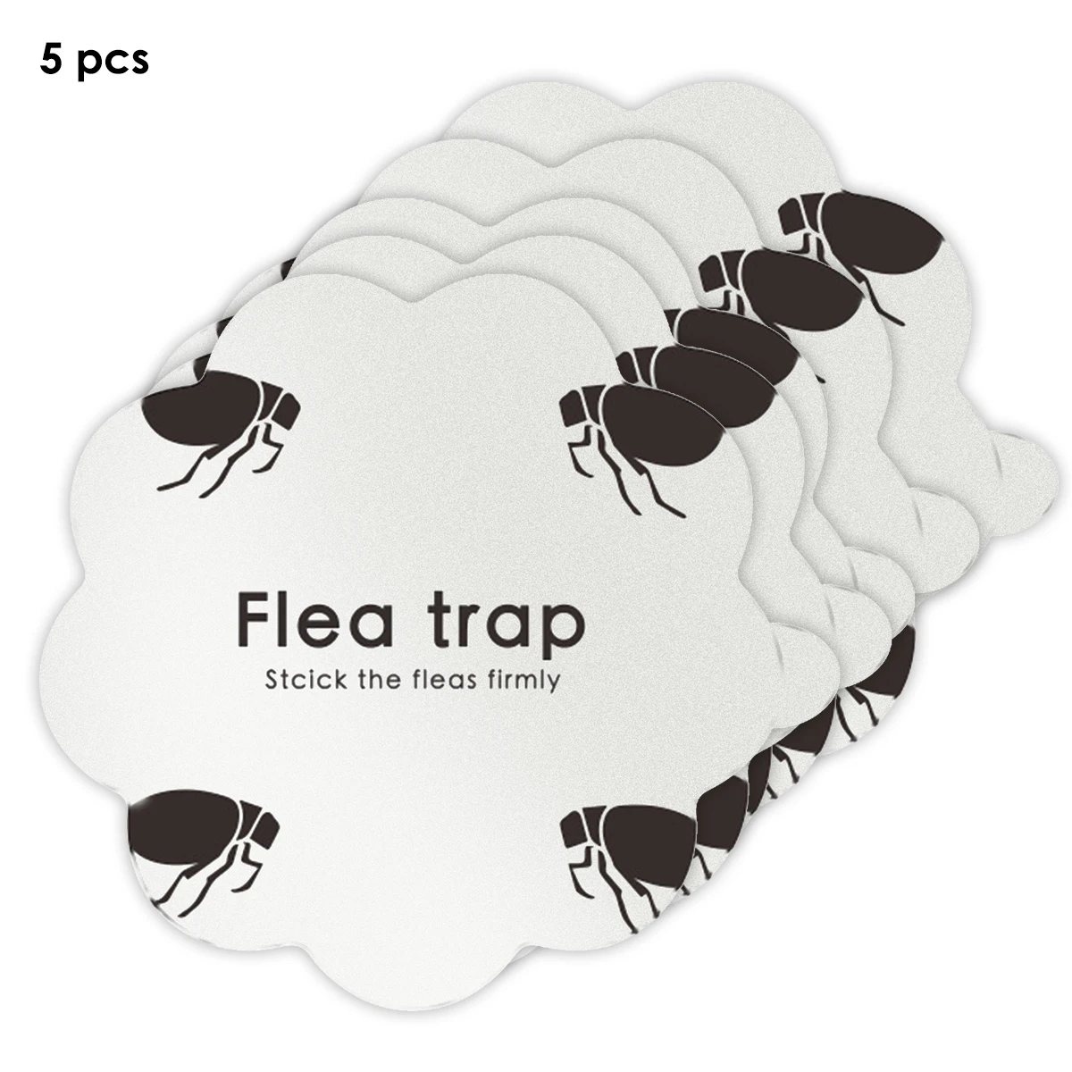 

5PCS Disposable Flea Trap Sticker Sticky Dome Flea Trap Refill Flea Glue Discs Disposable Disposable Disposable Disposable
