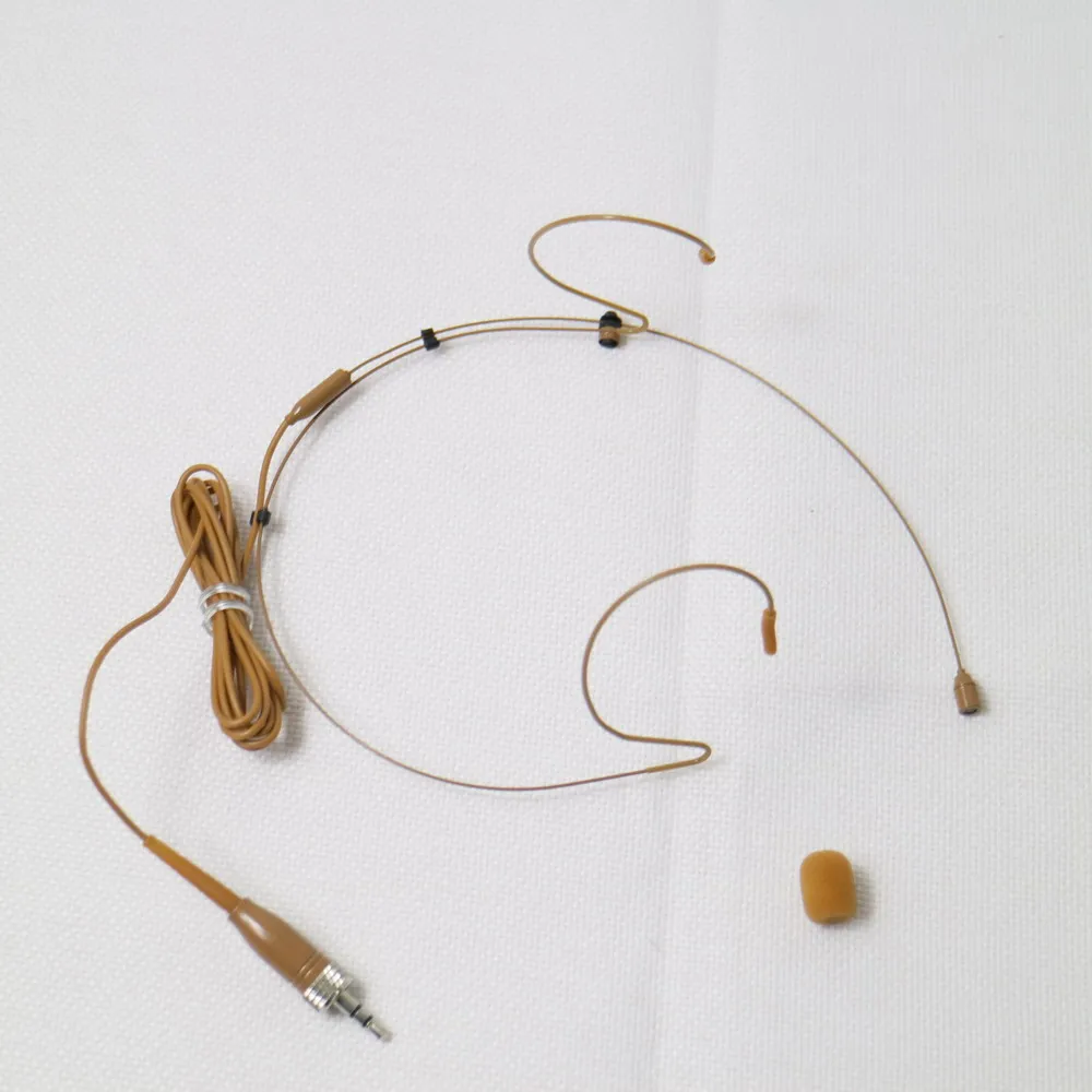Фото Tan HM200 микрофон гарнитуры с двойным ухом для Sennheiser EW122 G3 G4, беспроводной корпус, 3,5 мм, замок Jack №1