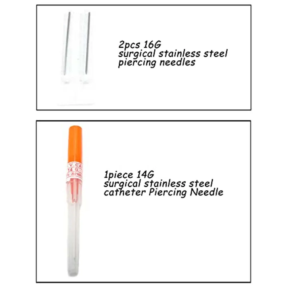 9 шт. набор для пирсинга 16 г |