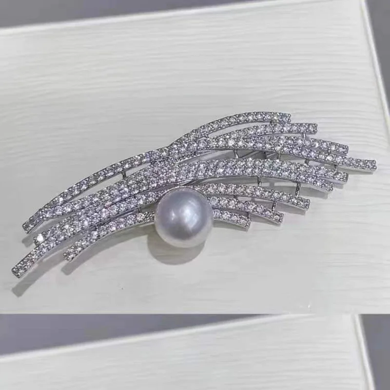 【Аксессуары DIY】Новая элегантная женская брошь с цирконом аксессуары для