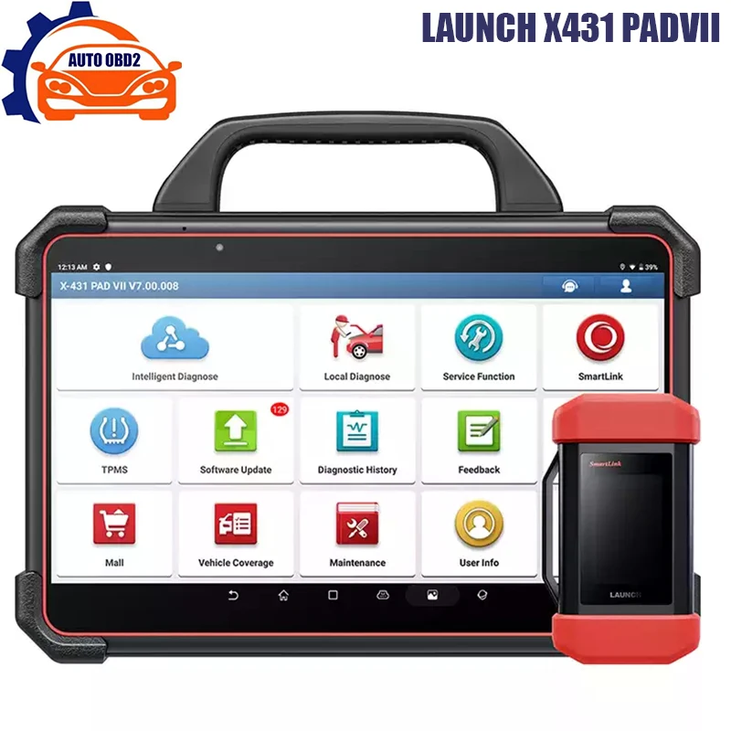 

LAUNCH X431 PADVII PAD7 Full System OBD2 Scanner ECU Online Programming OBD2 Diagnosis Tool Bidirectional Active Car Scanner