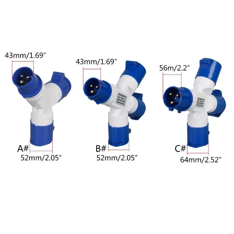T5UB Электрический крюк 2/3-ходовой разветвитель караваны палатки лодки 220 В 16 А