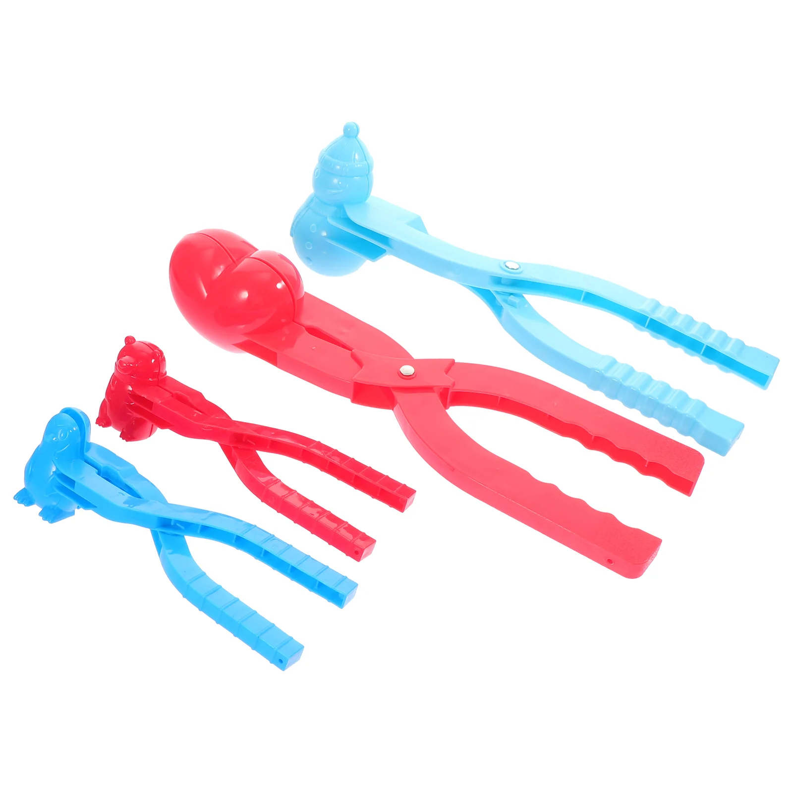 

4Pcs Winter Accessory Creative Snowball Clamp Snowball Maker Plastic Snowball Clip for Outdoor Kids Snow Land