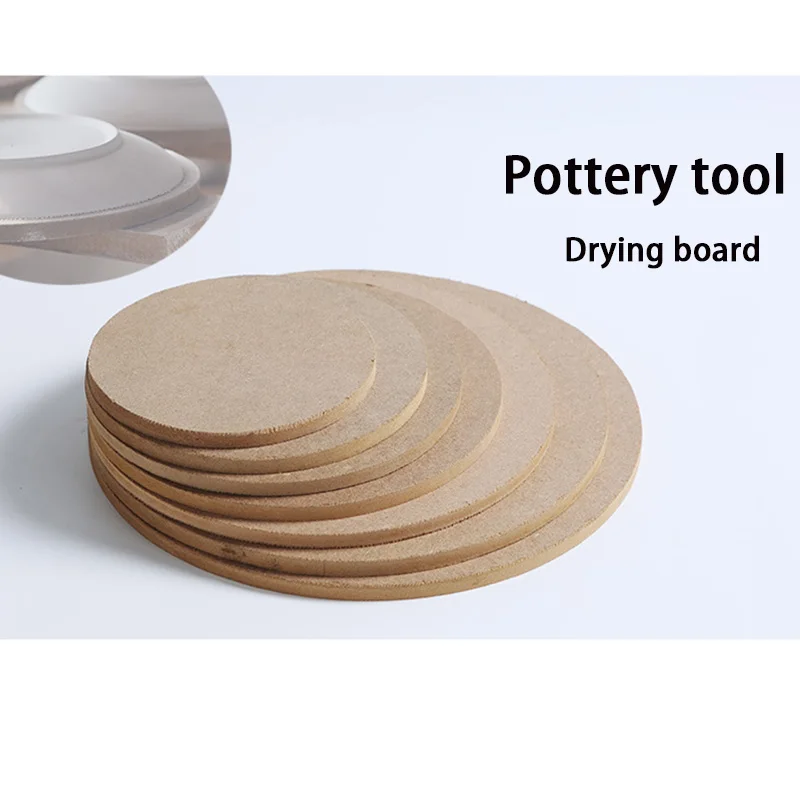 

12-25CM Pottery Drying Board DIY Clay Tools Fiberboard Ceramic Art Drying Board Pottery Wheel Bats Turntable Ceramic Drying Tray