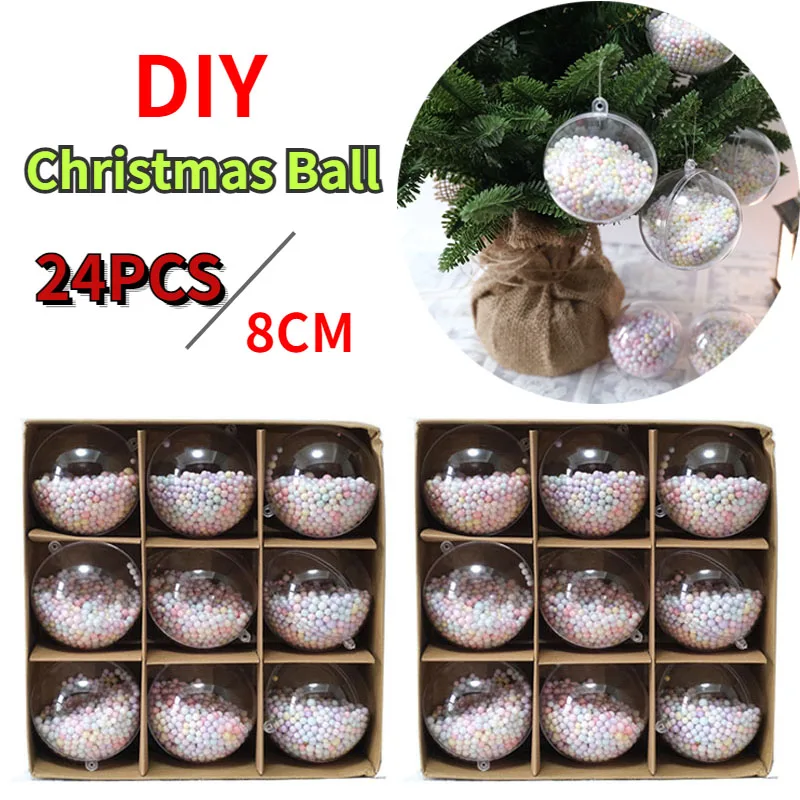 24 шт. DIY рождественские украшения макароны рождественский шар Рождественский