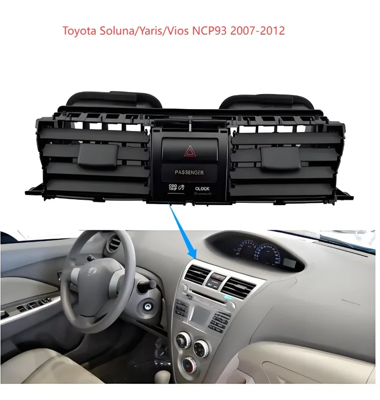 Фото Вентиляционная панель переменного тока liuquan для Toyota Soluna/Yaris/Vios NCP93 2007-2012 гг. |   Выходная решетка кондиционера №1