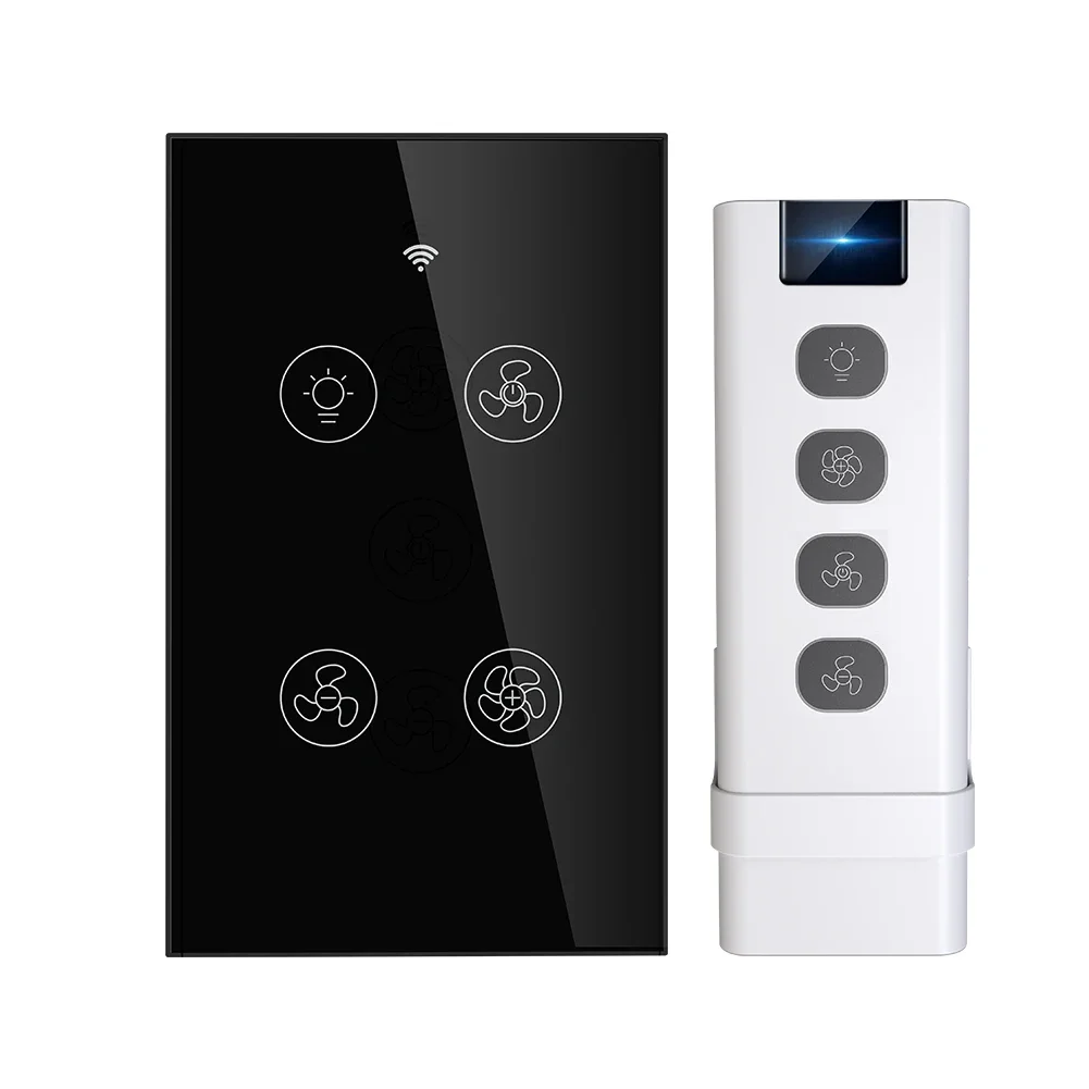 Новый Wi-Fi RF умный потолочный вентилятор 2/3 Way Control Smart Life/Tuya APP RF дистанционное управление скоростью Alexa Google Home Совместимость