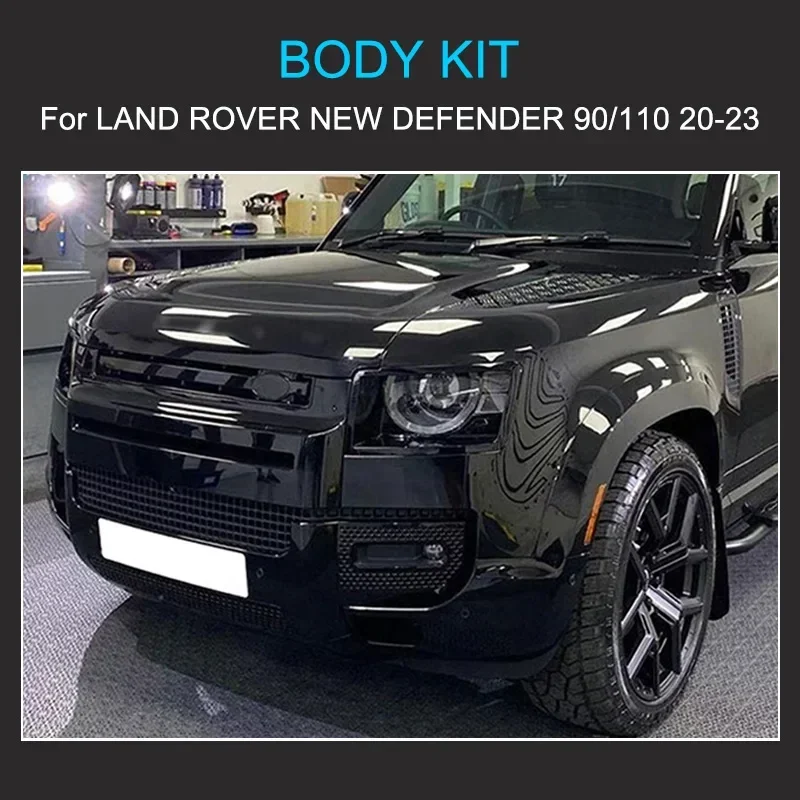 Bumpers for Land Rover Defender 110 Car Accessories 2020-2024 90 Body Kits Black Knight Kit Gloss