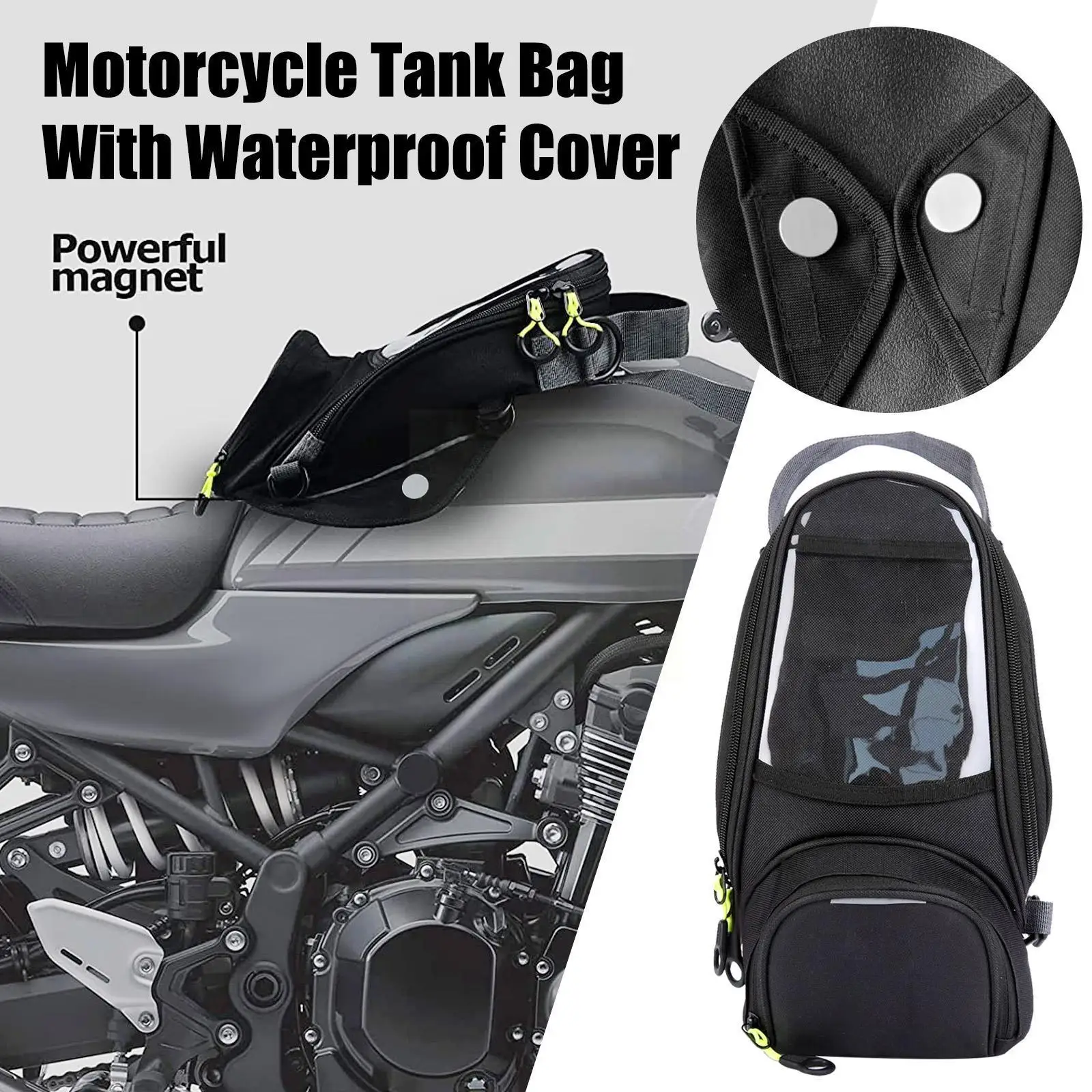 

Motorcycle Bags Mobile Phone Waterproof Navigation Portable Storage Wallet Bag Mobile Multifunctional Bag K6t7