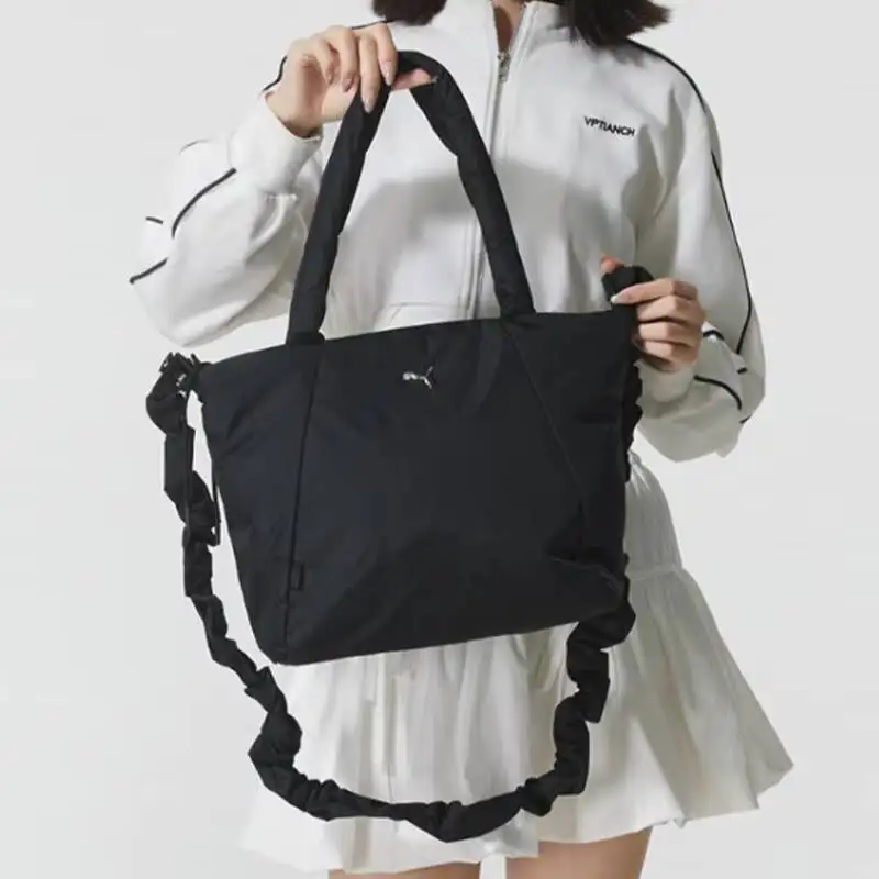 Спортивная сумка Puma Hot Crossbody, черная, на плечо, с регулируемым ремнем, легкая, прочная, универсальная, для повседневного уличного стиля, кэжуал-сумочка (art.: 3920dc614fb5d) - 3920dc614fb5d