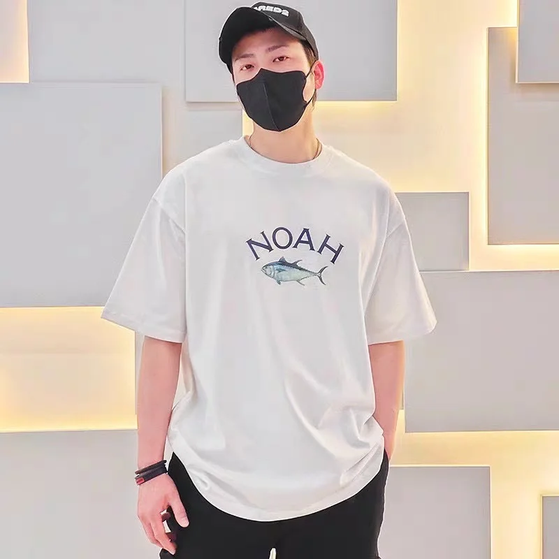

Noah 2023ss New Summer, Minimalist 100% Cotton High Quality 1:1 Short Sleeved T-Shirt For Men And Women