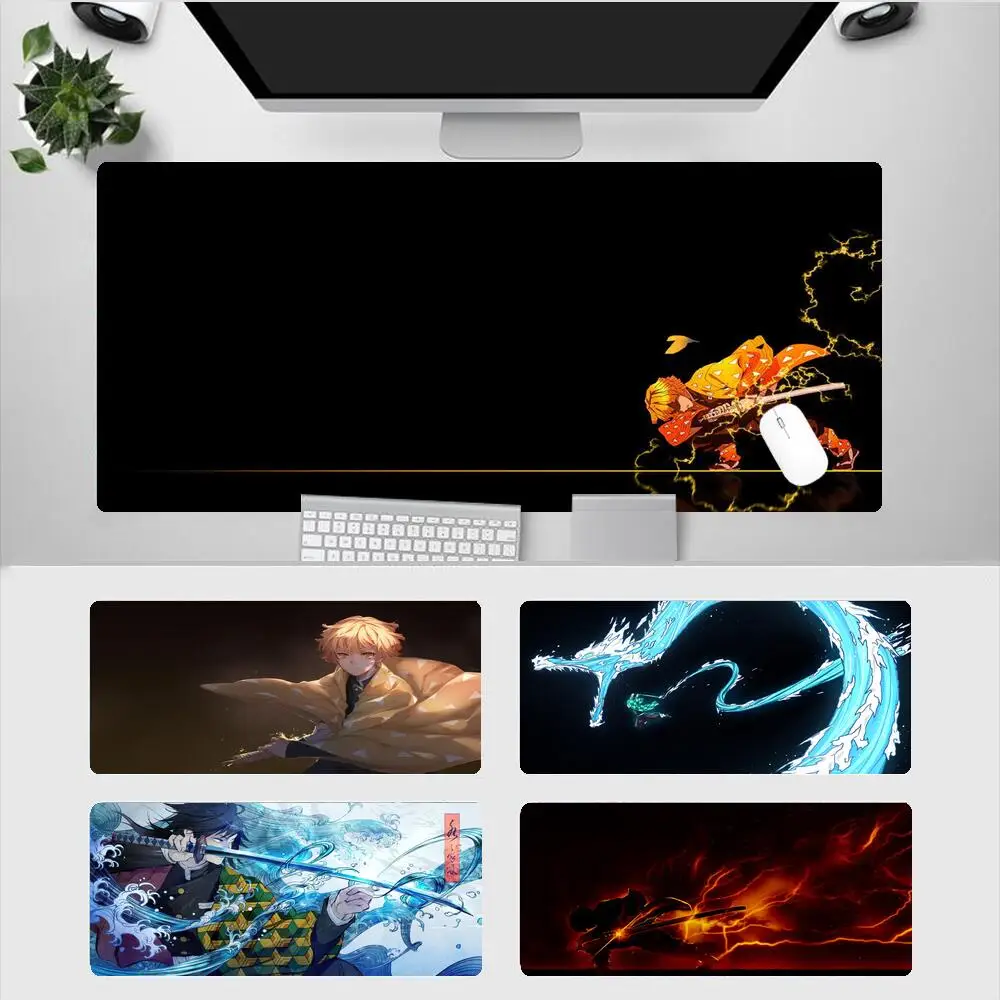 

Anime Demon Slayer Kimetsu No Yaiba Mouse Carpet Mousepad Keyboard Pad Laptop 900X400 Desk Accessories Pc Office Notebook Mats