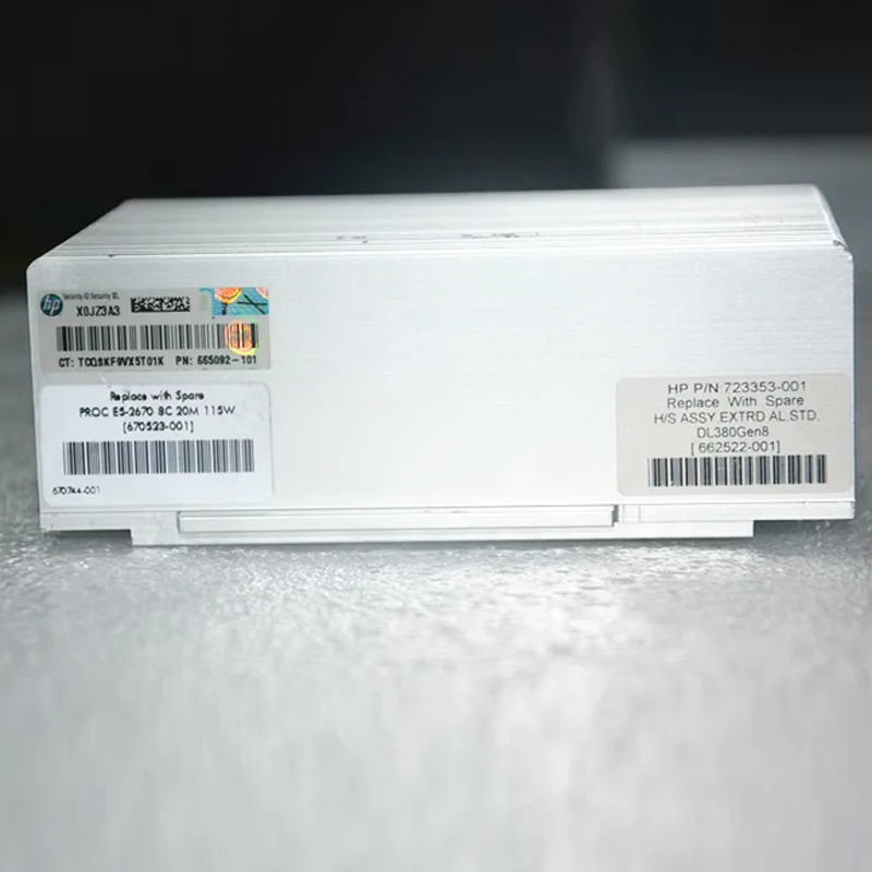 723353 -001 662522 654592 Оригинальный радиатор для сервера HP DL380P DL388P G8 100% протестированный