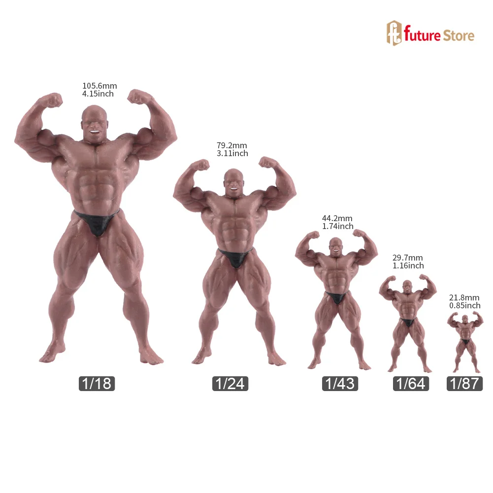 Миниатюрная фигурка муравей Мускулистый мужчина 1/87 1/64 1/43 1/24 1/18