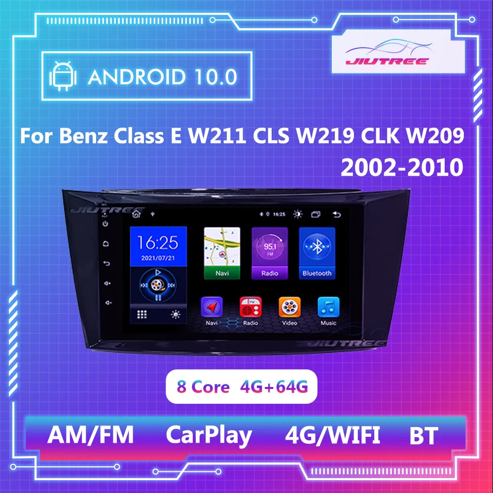

Android10.0 автомобильное радио для Benz Class E W211 CLS W219 CLK W209 2002-2010, автомобильное стерео радио, беспроводное головное устройство, мультимедийный плее...
