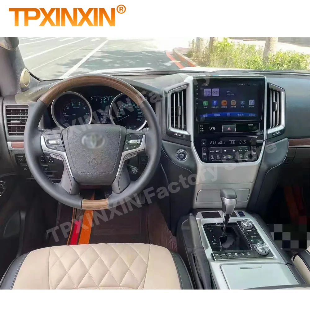 

Leather Car Steering Wheel And Button For TOYOTA LAND CRUISER LC200 2008-2020 VX GX Size Prado 150 2010-2020 Steering Wheel