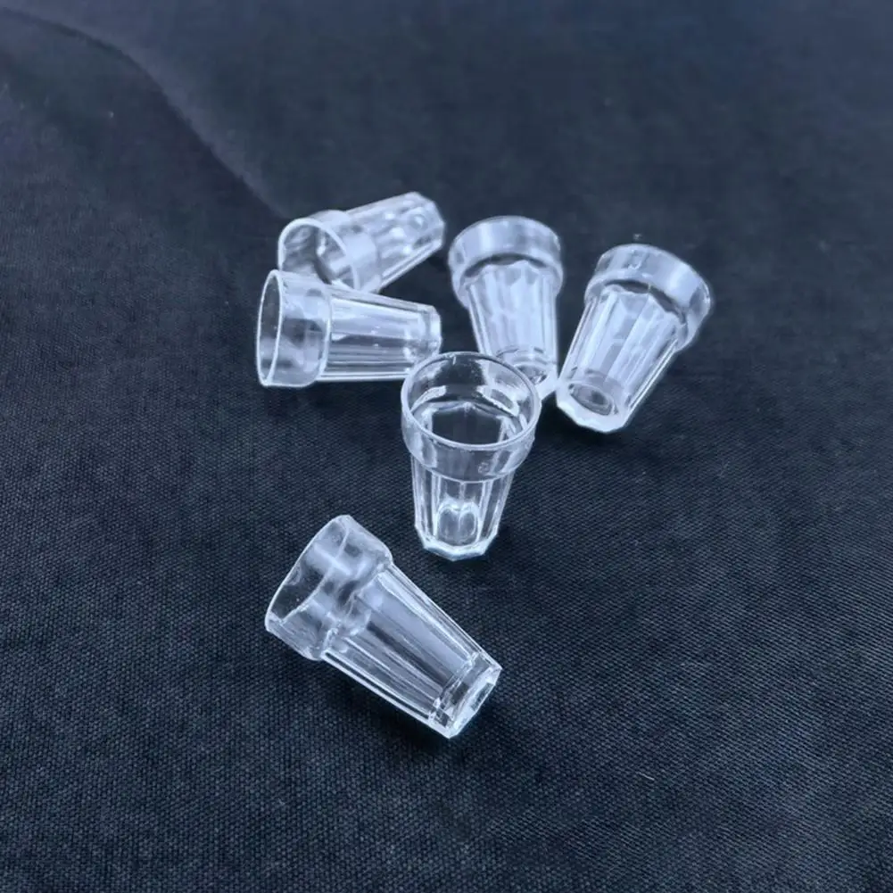 

Useful Pretend Kitchen Toy Small Lightweight 1/12 Dollhouse Living Room Water Cup Miniature Drink Cup Dollhouse Cup 10Pcs