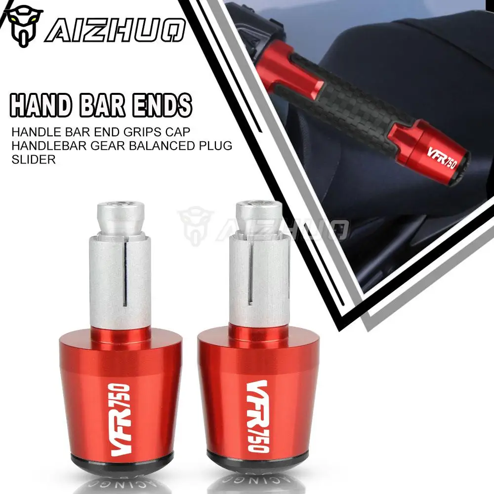

For Honda VFR750F VFR750R 1991-1998 VFR 750 F R 1997 Motorcycle Handle Bar End Handlebar Grips Caps Anti Vibration Silder Plug