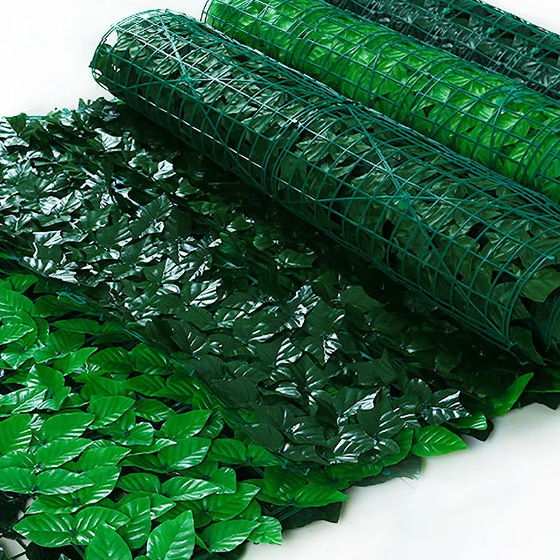 Искусственное конфиденциальное ограждение листья настенное озеленение плющ