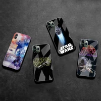 space ship star wars phone case tempered glass for iphone 13 12 mini 11 pro xr xs max 8 x 7 plus se 2020 cover