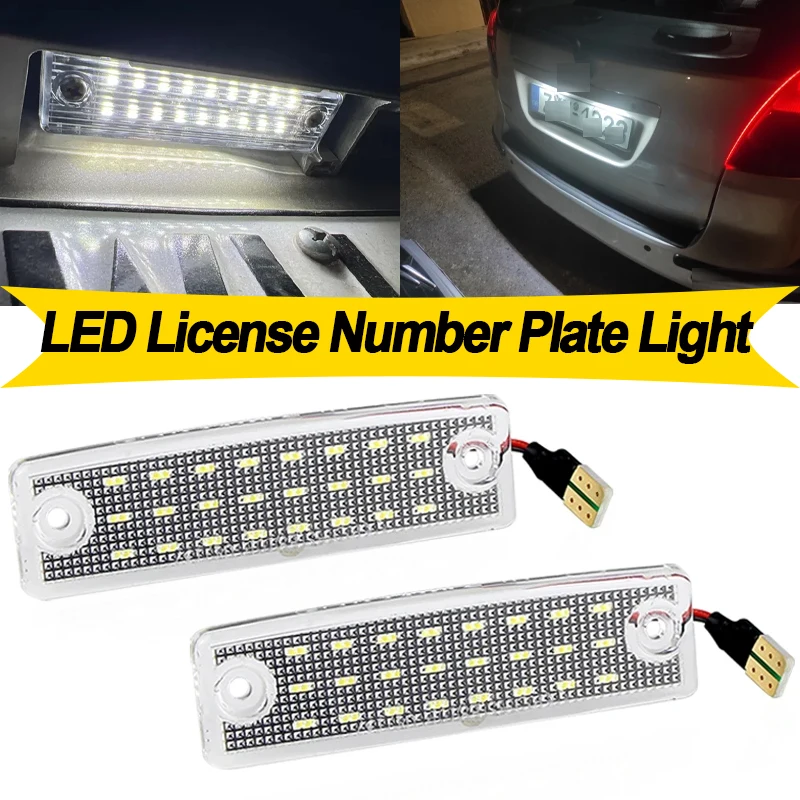 

2 шт. для Toyota 4Runner 1996 1997 1998-2008 2009 2010-2019 Sequoia 2008-2019 светодиодный светильник номерного знака OEM 81270-35140