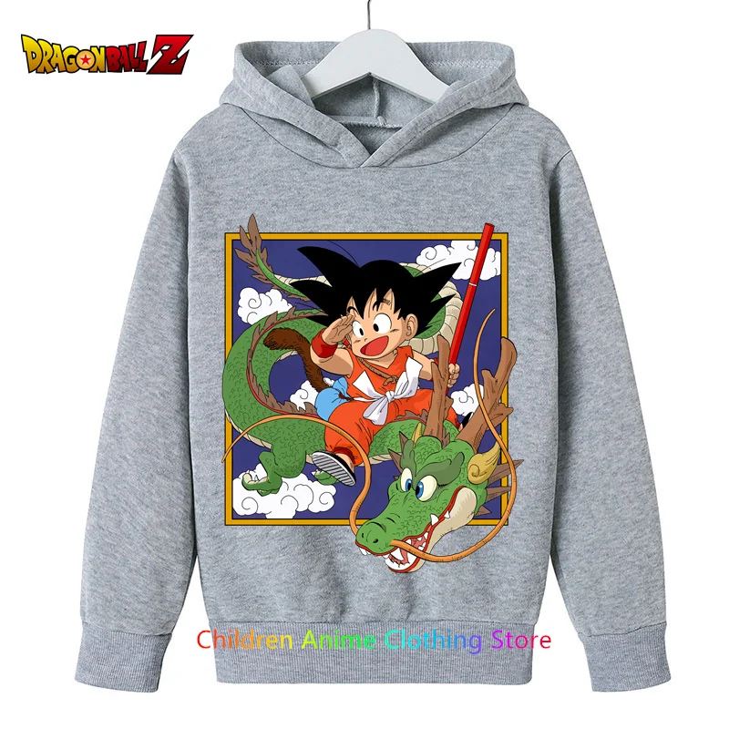 Купи Anime Dragon Ball Z Sweatshirt 4-14 Years Kids Hoodies Anime Clothes Goku Hoodie Boys Girls Sweatshirt Child Tracksuit Clothing за 221 рублей в магазине AliExpress