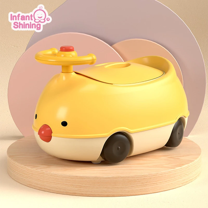 

Infant Shining Children Toilet Baby Potty Seat Chair Closestool Potty Kid Toilet Cartoon 1-6Y Trainer Covered Urinal Boy Girl
