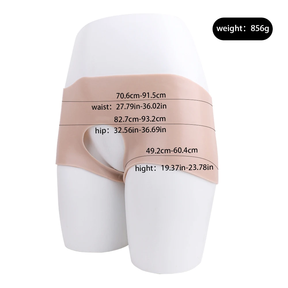 Силиконовые штаны FAAK для увеличения ягодиц реалистичное нижнее белье с эффектом