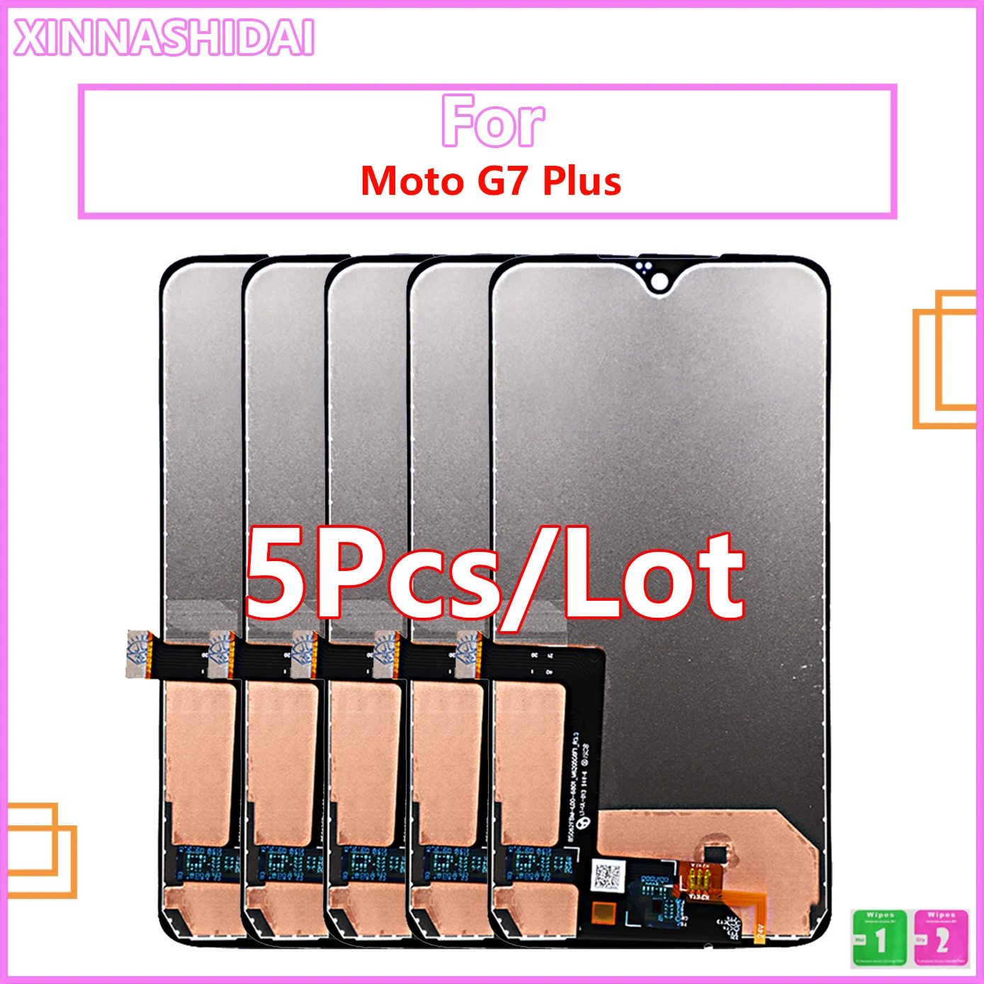 

5 шт./лот для Motorola Moto G7 PLUS xtчила G7 POWER XT1955 ЖК-дисплей для Moto G7 Plus сменный сенсорный экран дигитайзер