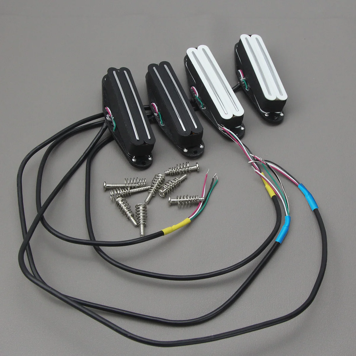 FLEOR 1 шт. Alnico 5 Dual Hot Rails Humbucker затактовый звукосниматель с одной катушкой РАЗМЕР