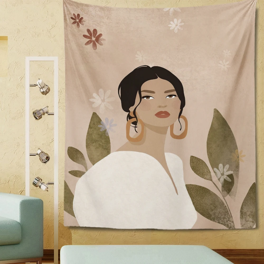 

Модный Настенный декор, эстетичный Декор для комнаты, эстетичный домашний декор в стиле бохо, гобелен, Настенный декор