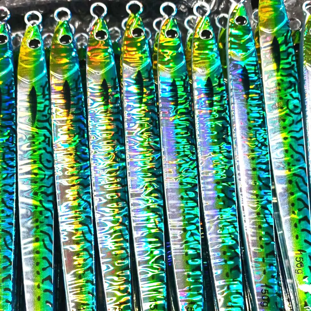 AS 150g180g Speed Falling Jig Lure Fast UV Jig 3D Print Fishing Glow Angler Metal Vertical Hard Bait Sinking Jigging Pesca Bait enlarge
