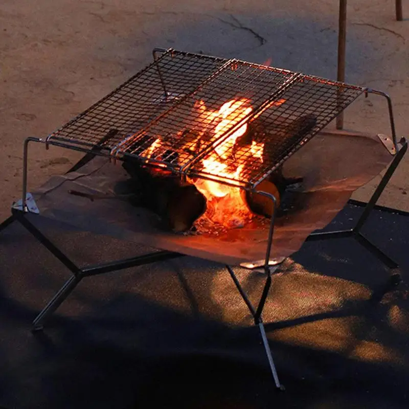 Складная подставка для барбекю гриля дрова плиты из нержавеющей стали