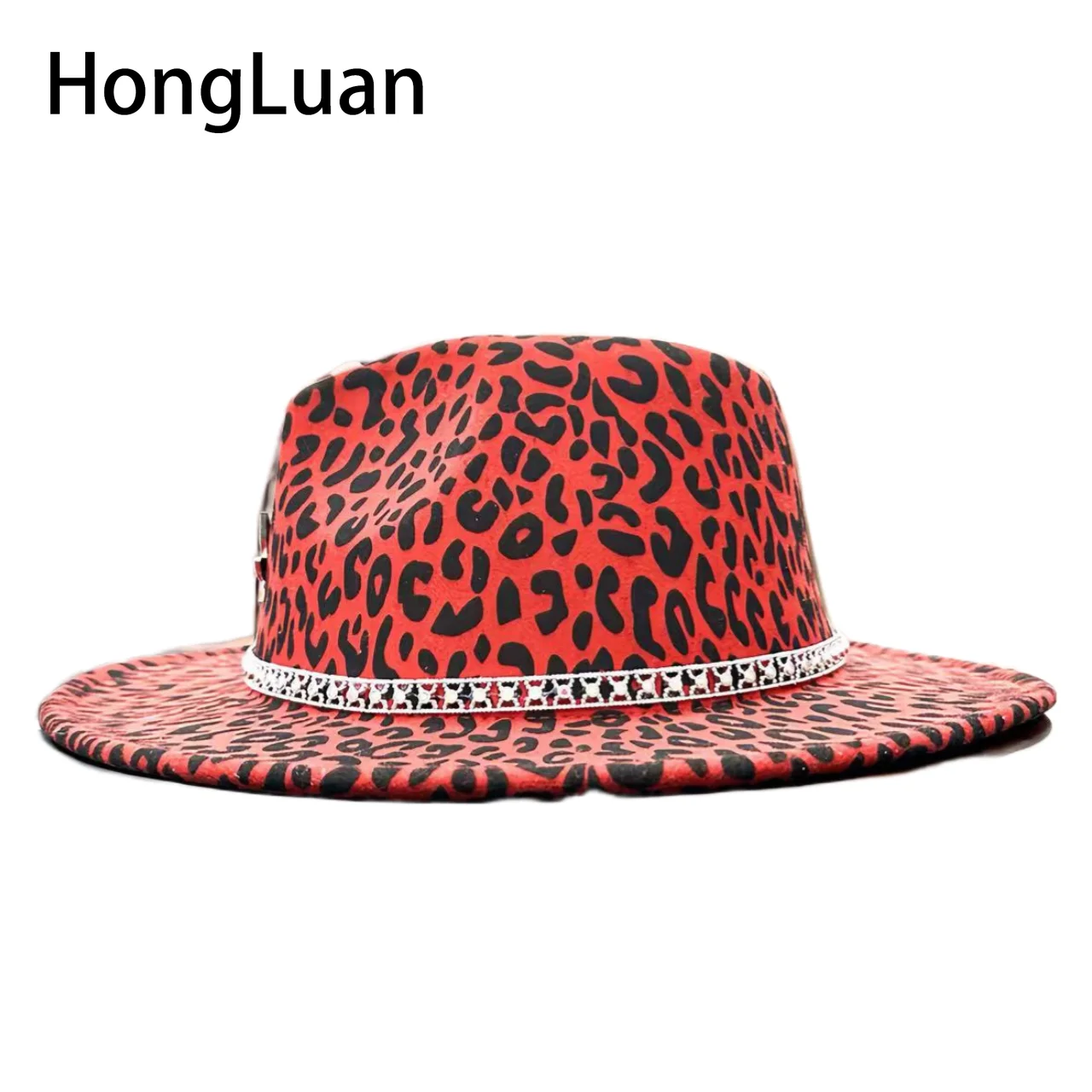 Красная ковбойская шляпа с леопардовым принтом для девичника вечеринки взрослых