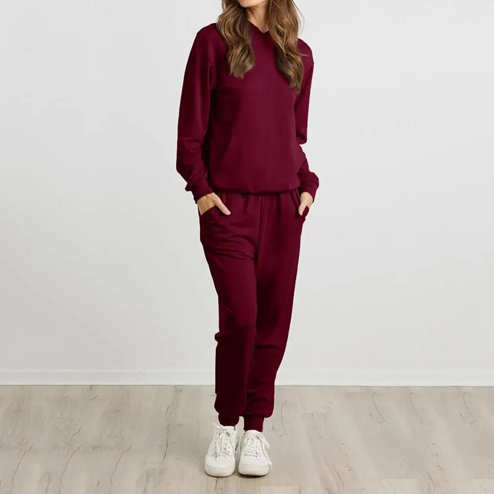

Versatile Women Suit Comfortable Stylish Women's Two-piece Tracksuit Sets for Daily Wear Sportswear Loose Pullover Hoodies