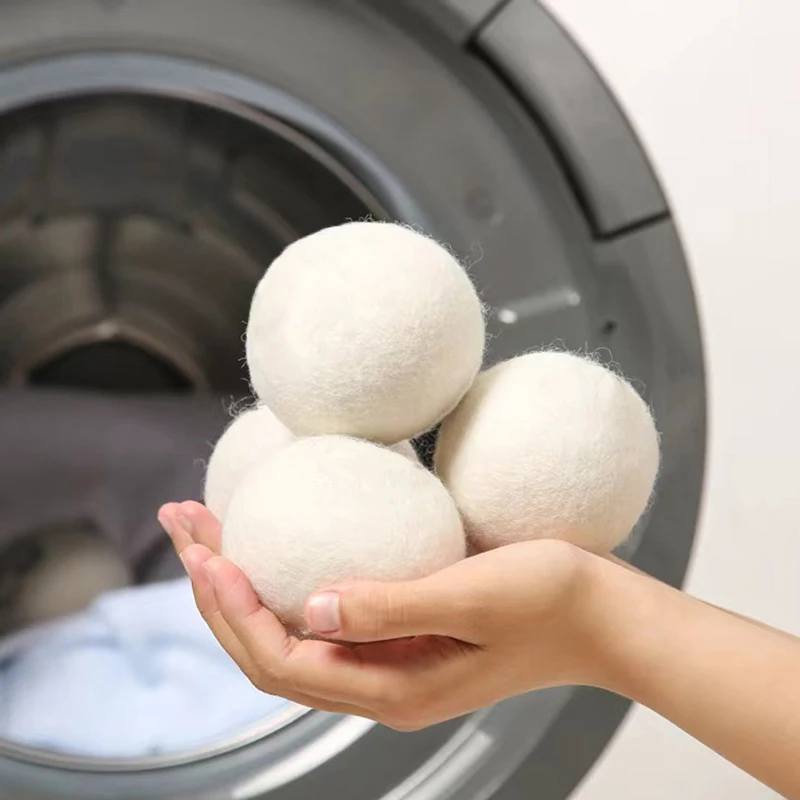 

3Pcs Hot Wool Dryer Balls Reusable Softener Laundry Laundry Ball Washing Machine Accessories Home Washing Balls Wool Reusable